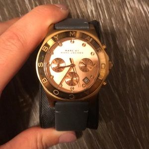 Marc icons gray and rose gold watch